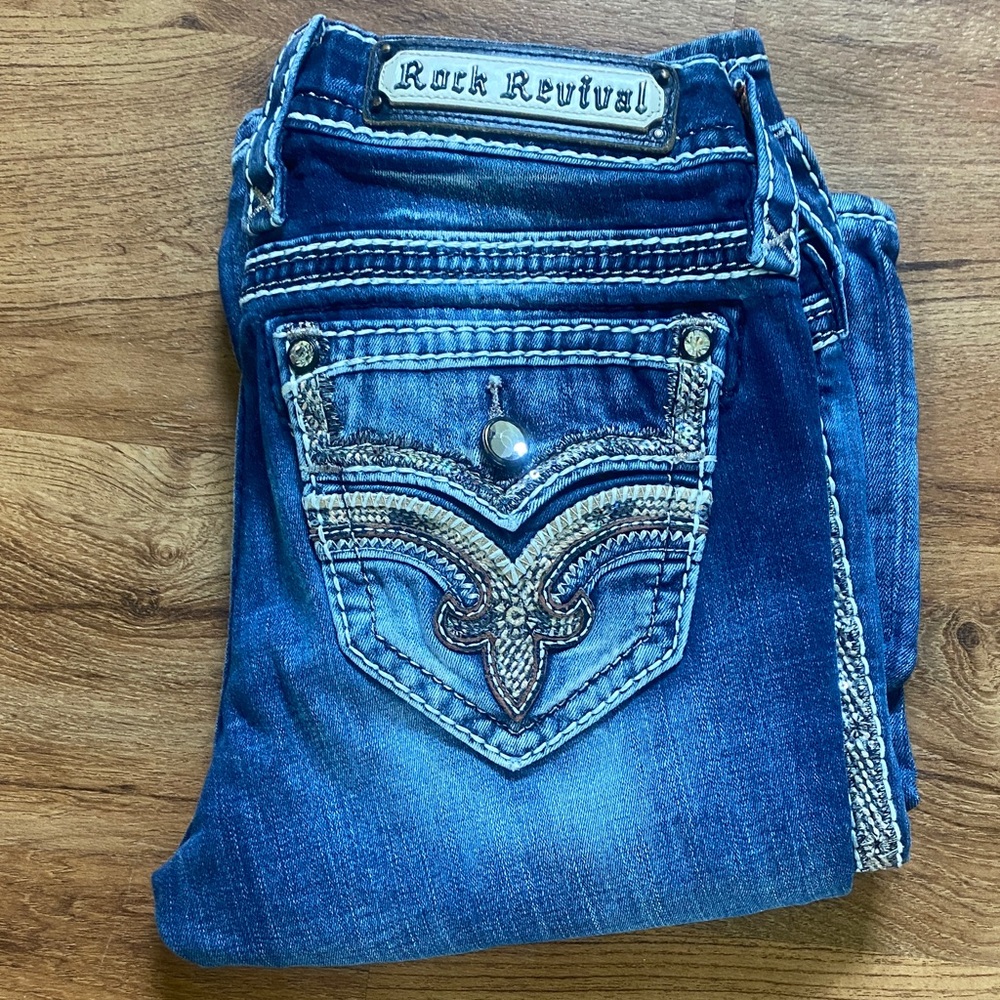 Rock Revival Women's Boot Cut Jeans in Blue
